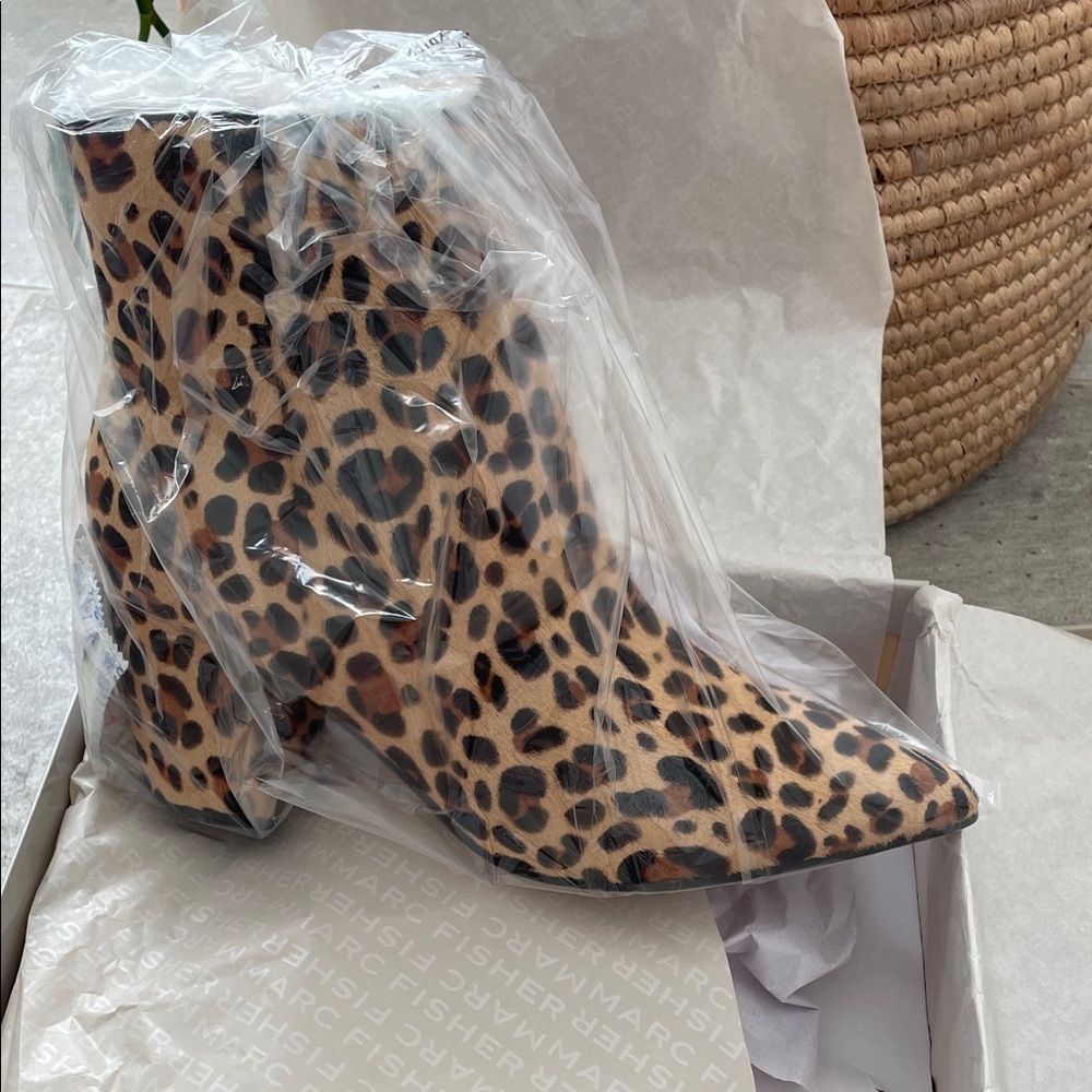 Marc Fisher Animal Print Ankle Booties